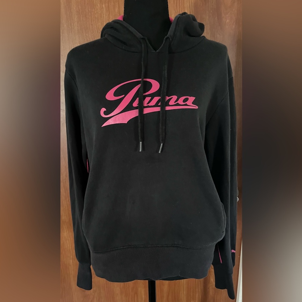 Puma Hoodie women’s Black & hot pink-M